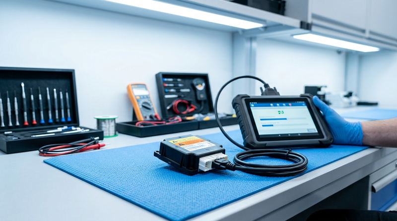 Reseteo de unidad de airbag — borrado crash data